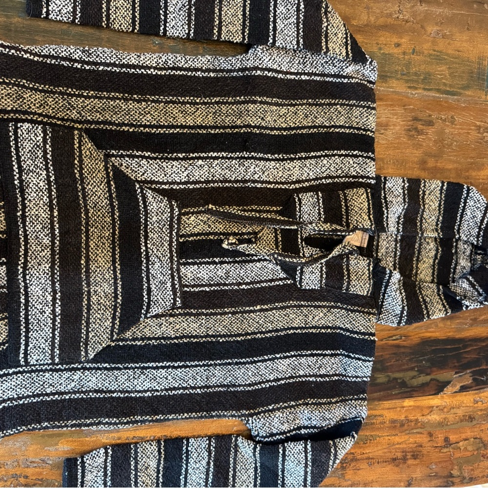 Striped Black and White Men's Sweater